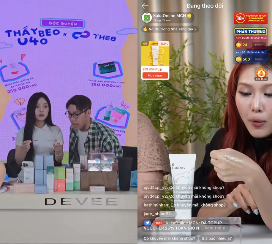 การค้าไลฟ์สดและระดับโลก